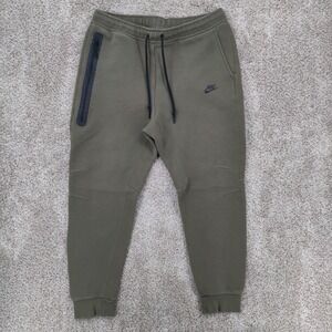 Nike Tech Fleece Jogger Pants Mens XL Green Sweatpants Gym Training FB8002